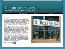 Tablet Screenshot of huroniaartglass.com